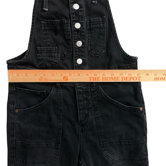Anthropologie Pilcro Black Denim Overalls Women’s Size 26 - Picture 4 of 9